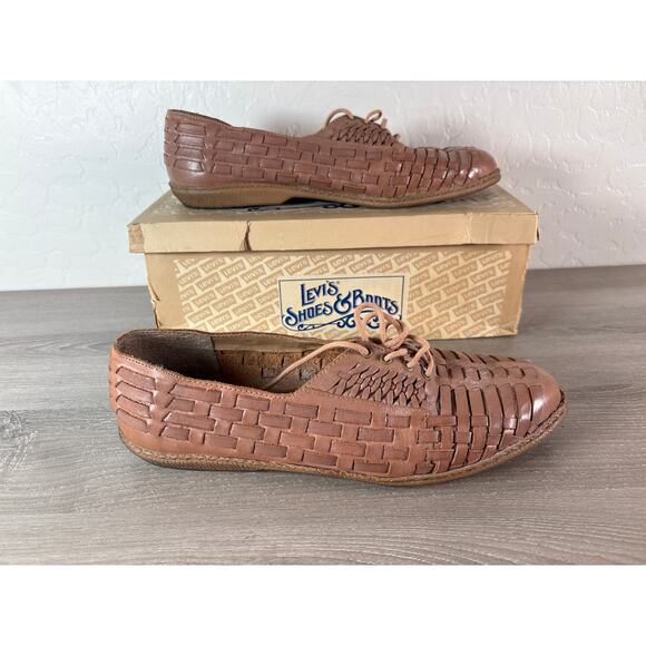 Vintage Levi's Shoes & Boots Huarache Sandals Men's Size 9.5- EUC- Orig Box - Picture 1 of 9
